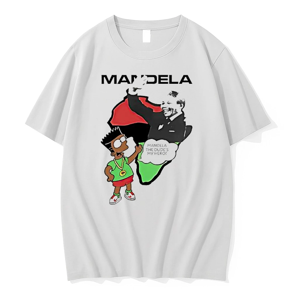 Bart Simpsons Mandela The Dudes My Hero Shirts