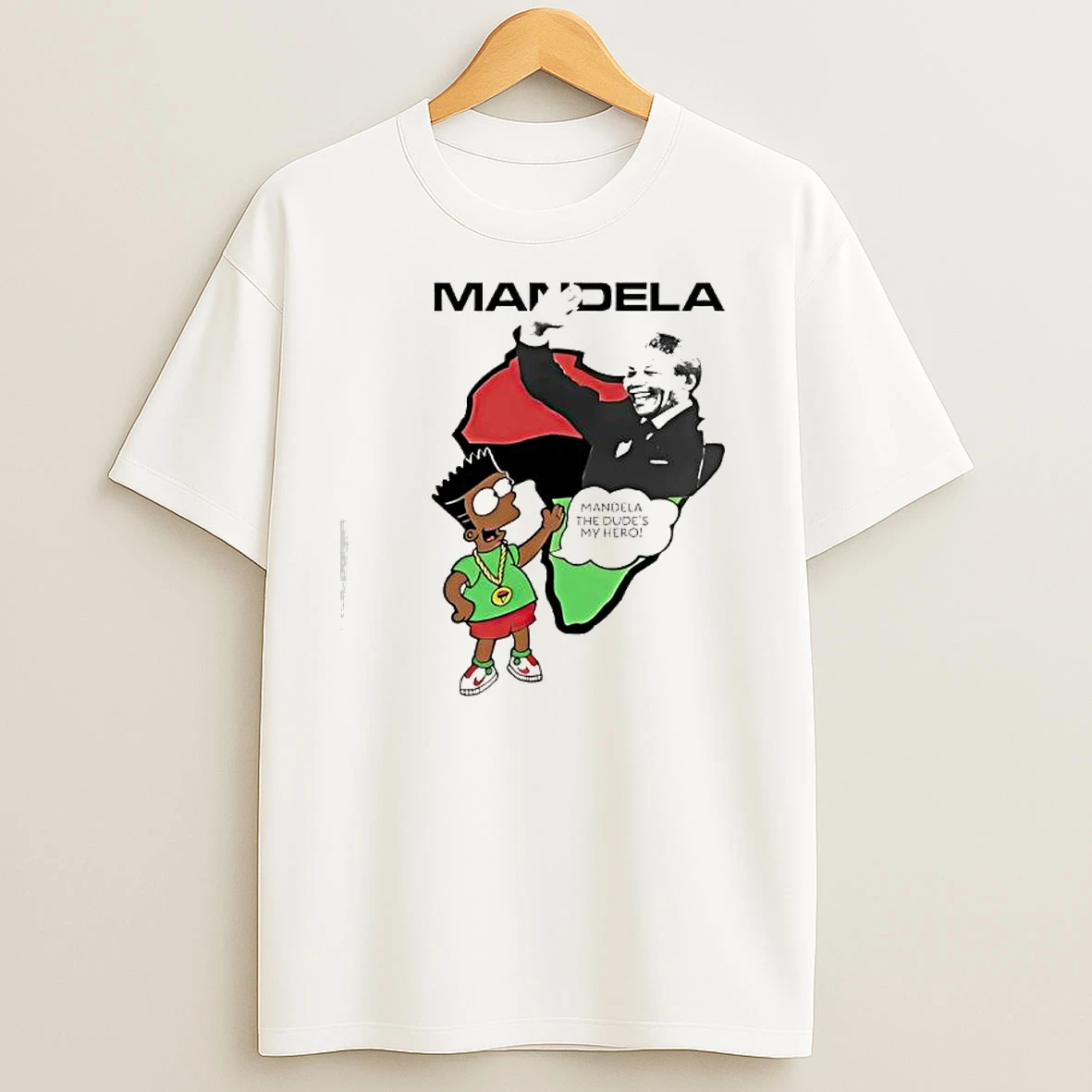 Bart Simpsons Mandela The Dudes My Hero T Shirts