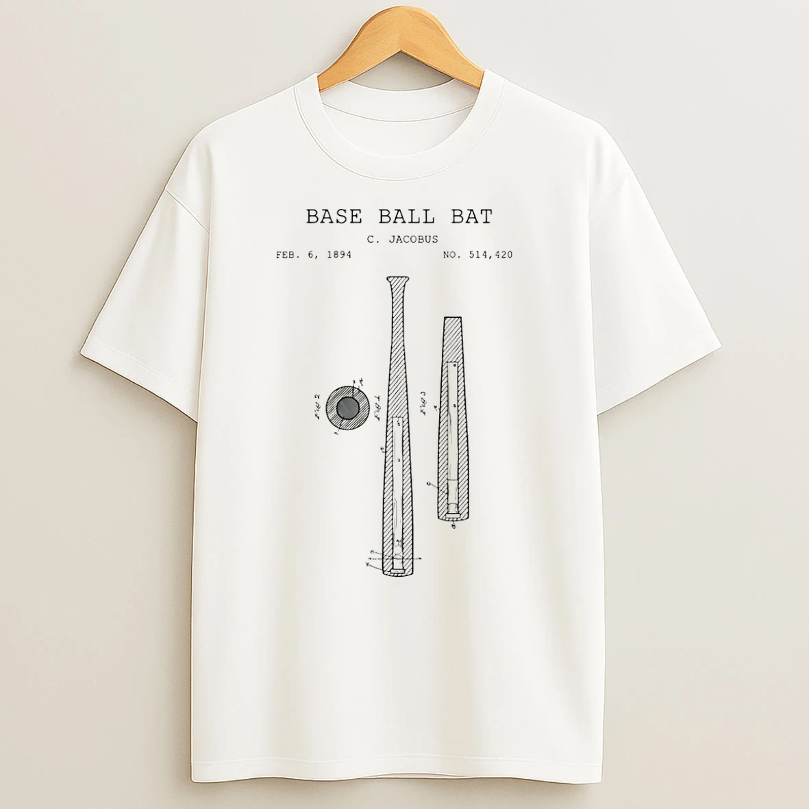 Baseball Bat Bat C Jacobus Paint T Shirts