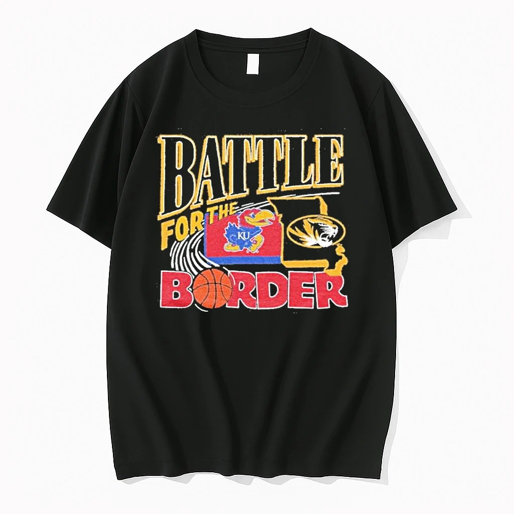 Battle For The Border 2025 Ku Vs Mizzou Basketball Shirts