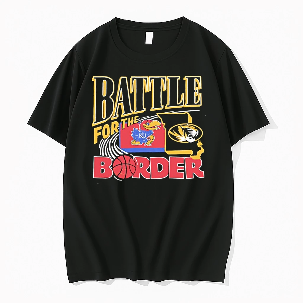 Battle For The Border Ku Vs Mizzou Basketball 2025 Shirts