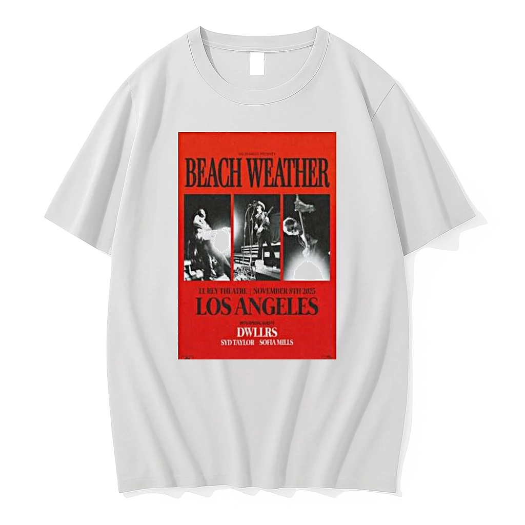 Beach Weather Los Angeles Ca November 8 2025 Concert Shirts