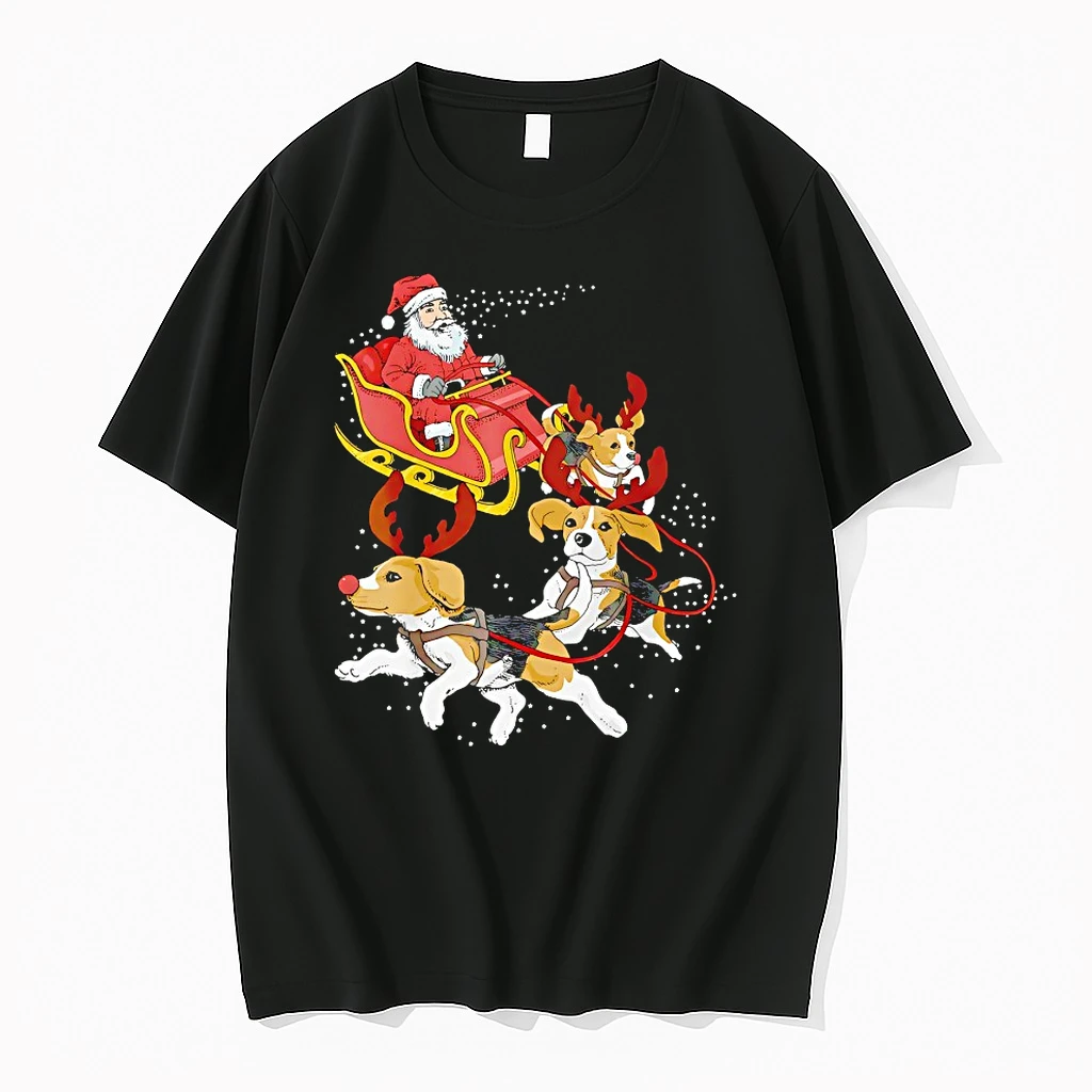 Beagle Christmas Sleigh Shirts