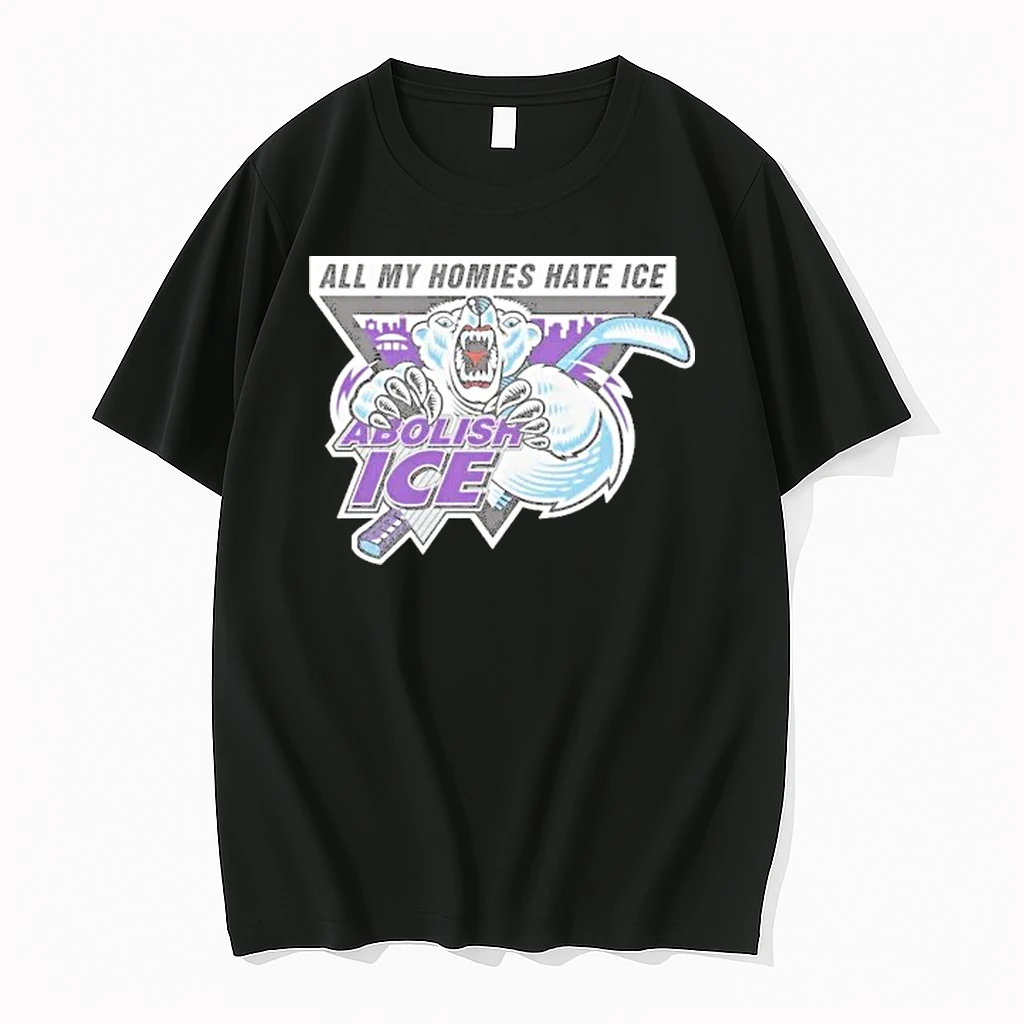 Bear White Abolish Ice All My Homies Hate Ice Shirts