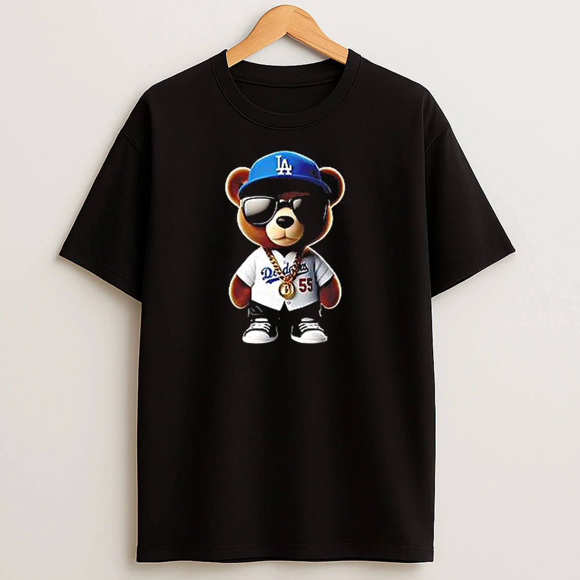 Bear In Blue Dodger Classic T Shirts