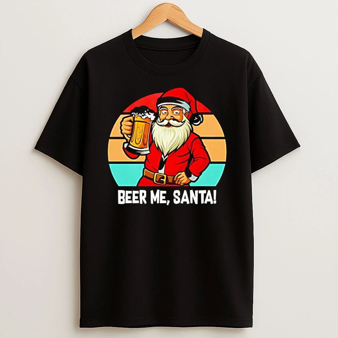 Beer Me Santa Christmas Vintage Shirts