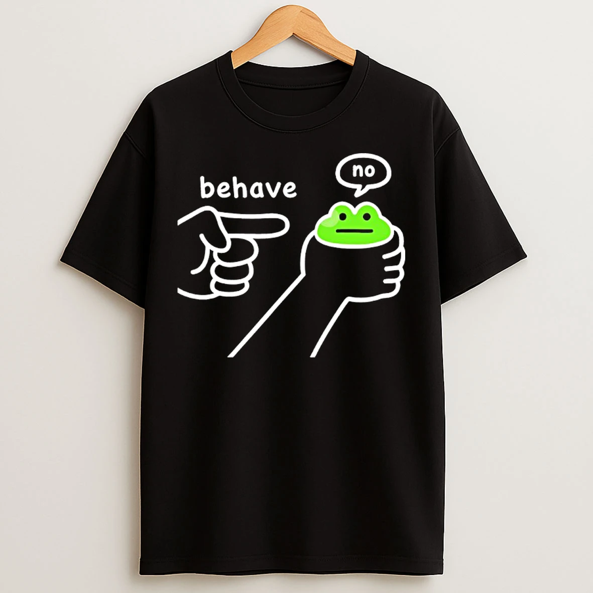 Behave No Dishonest Frog Meme T Shirts