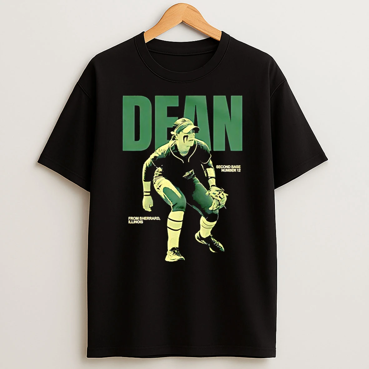 Bella Dean Ndsu Baseball Second Base Number 12 From Sherrard Shirts