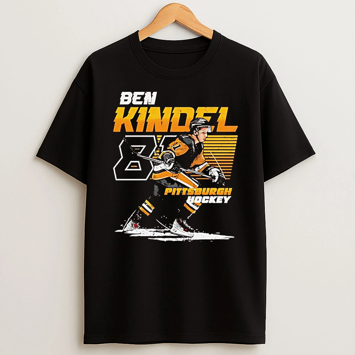 Ben Kindel Skating Pittsburgh Penguins Shirts