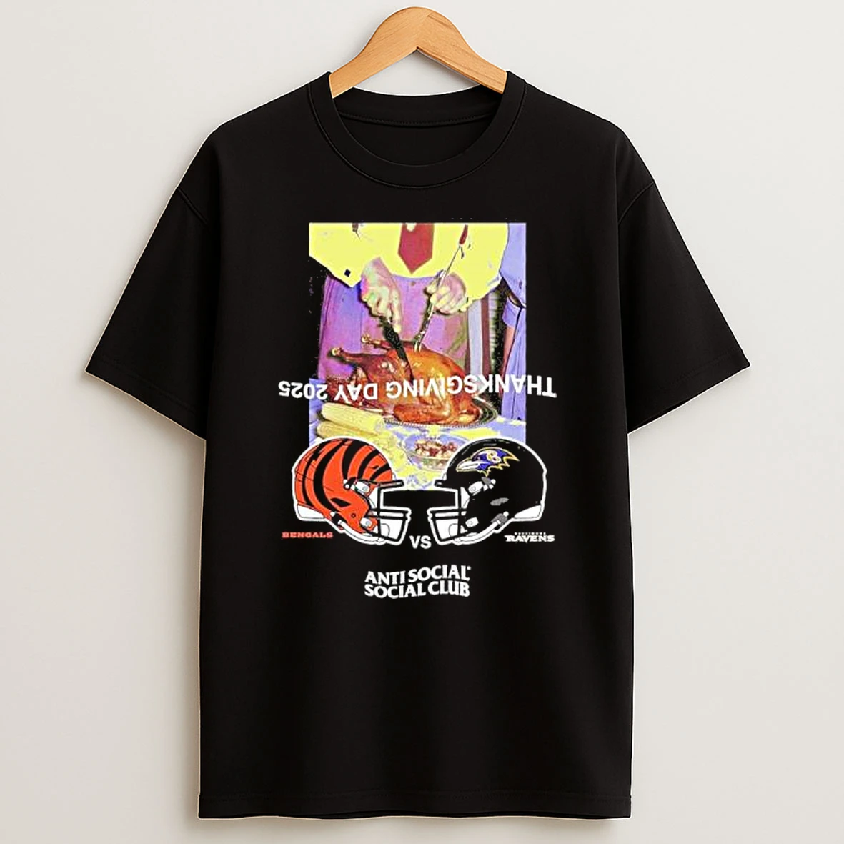 Bengals Vs Ravens Thanksgiving Day 2025 Matchup Shirts