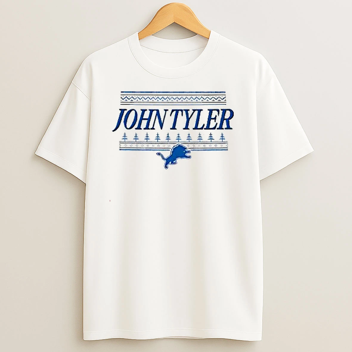 Best John Tyler Detroit Lions Christmas T Shirts