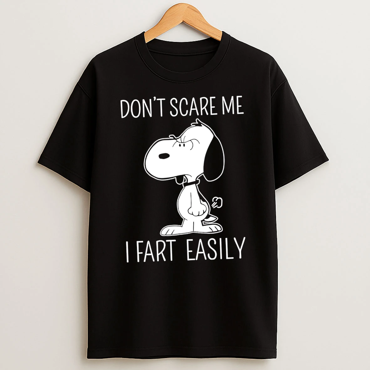 Best Snoopy Dont Scare Me I Fart Easily Shirts