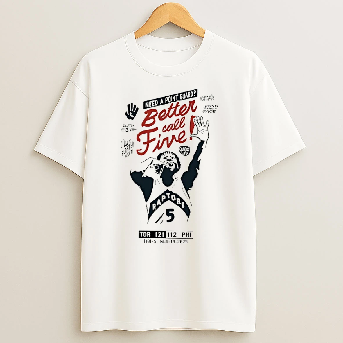 Better Call Five Immanuel Quickley Raptors Shirts