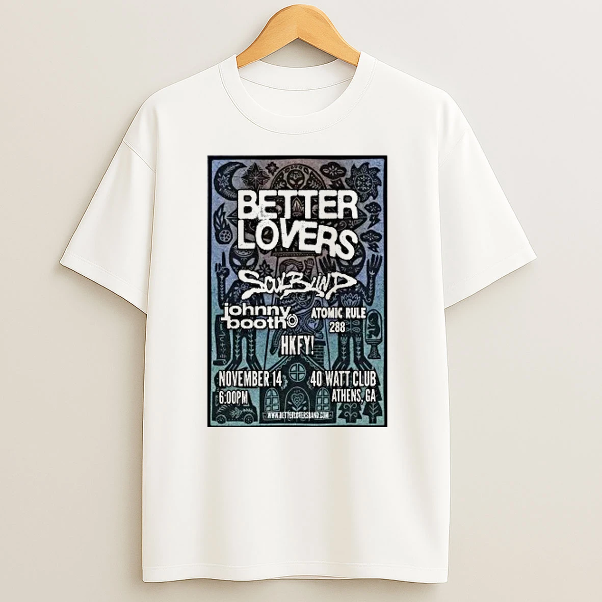 Better Lovers Soul Blind Nov 14 2026 Athens Tour Shirts