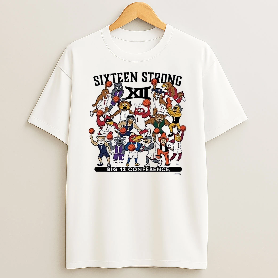 Big 12 Basketball Mascot Sixteen Strong Shirts