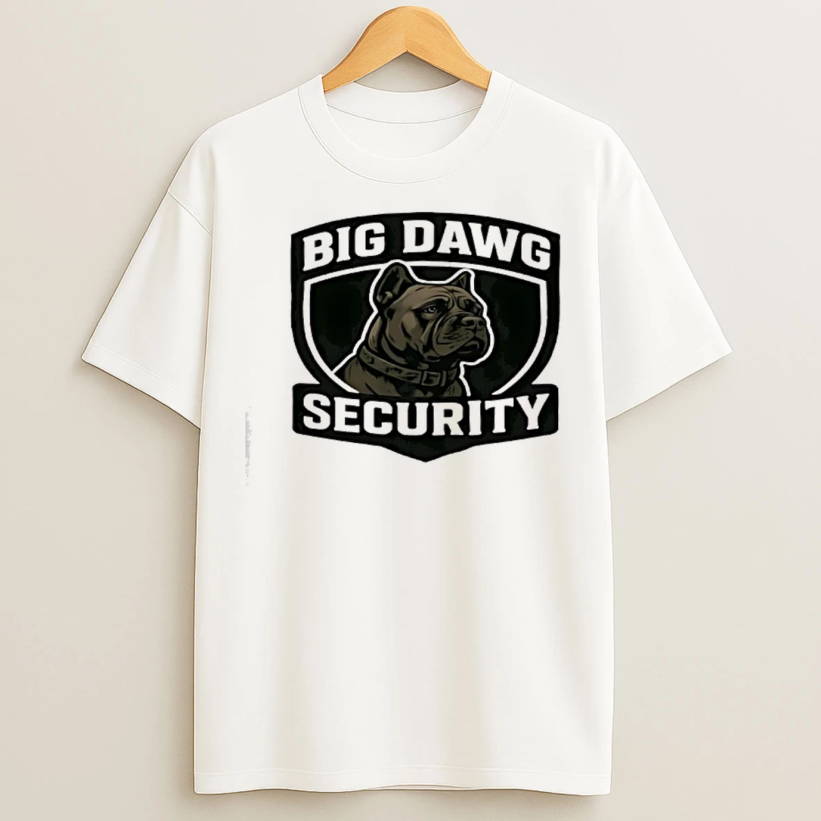 Big Dawg Pit Pull Security T Shirts