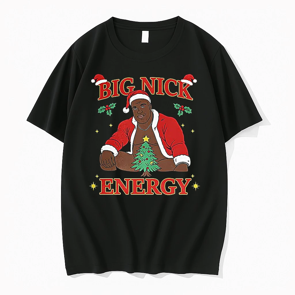 Big Nick Energy Cartoon Christmas Shirts