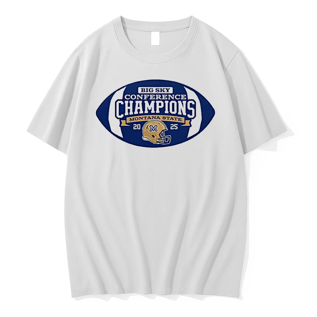 Big Sky Conference Football Champions Montana State Bobcats 2025 Helmets Shirts
