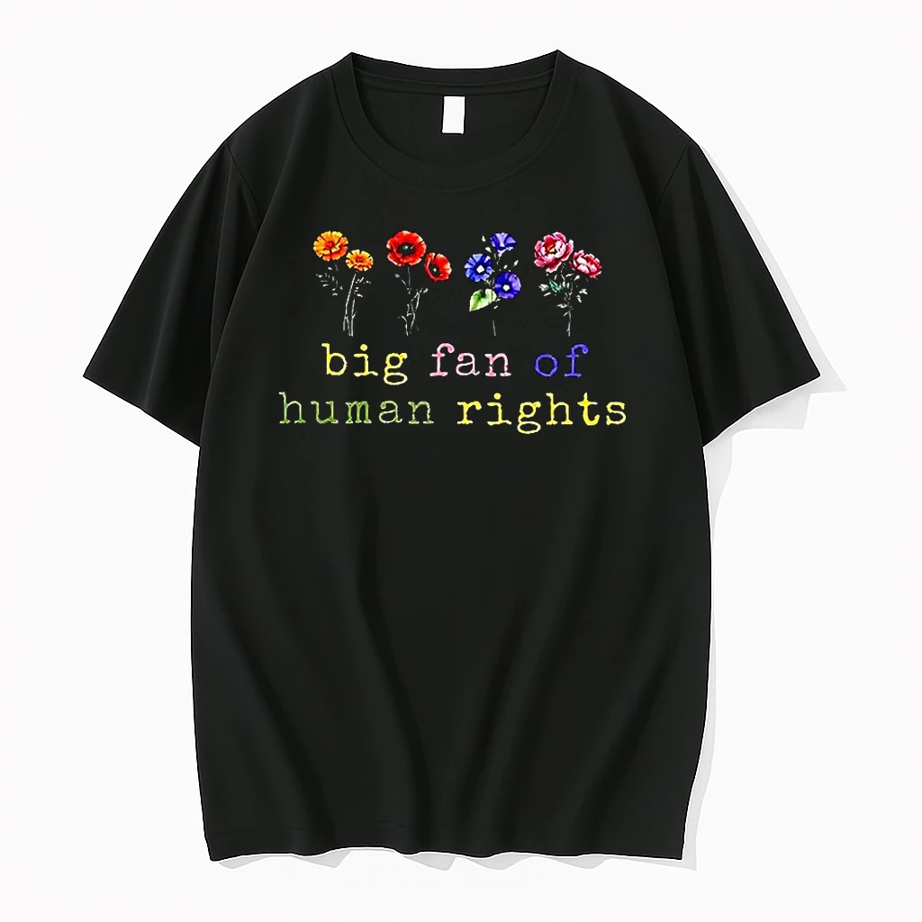 Big Fan Of Human Rights Flowers Shirts