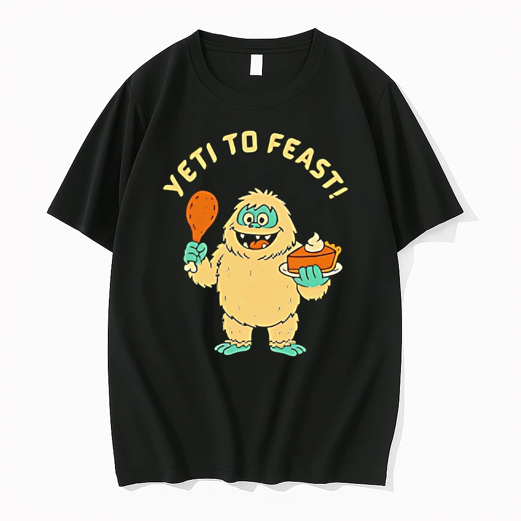Bigfoot Turkey And Pumpkin Pie Yeti To Feast Shirts
