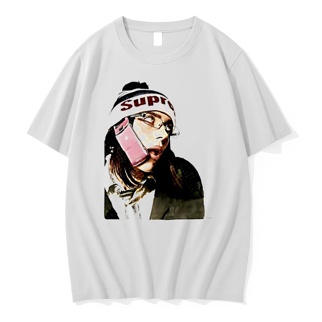 Billie Eilish Pink Phone Graphic Shirts