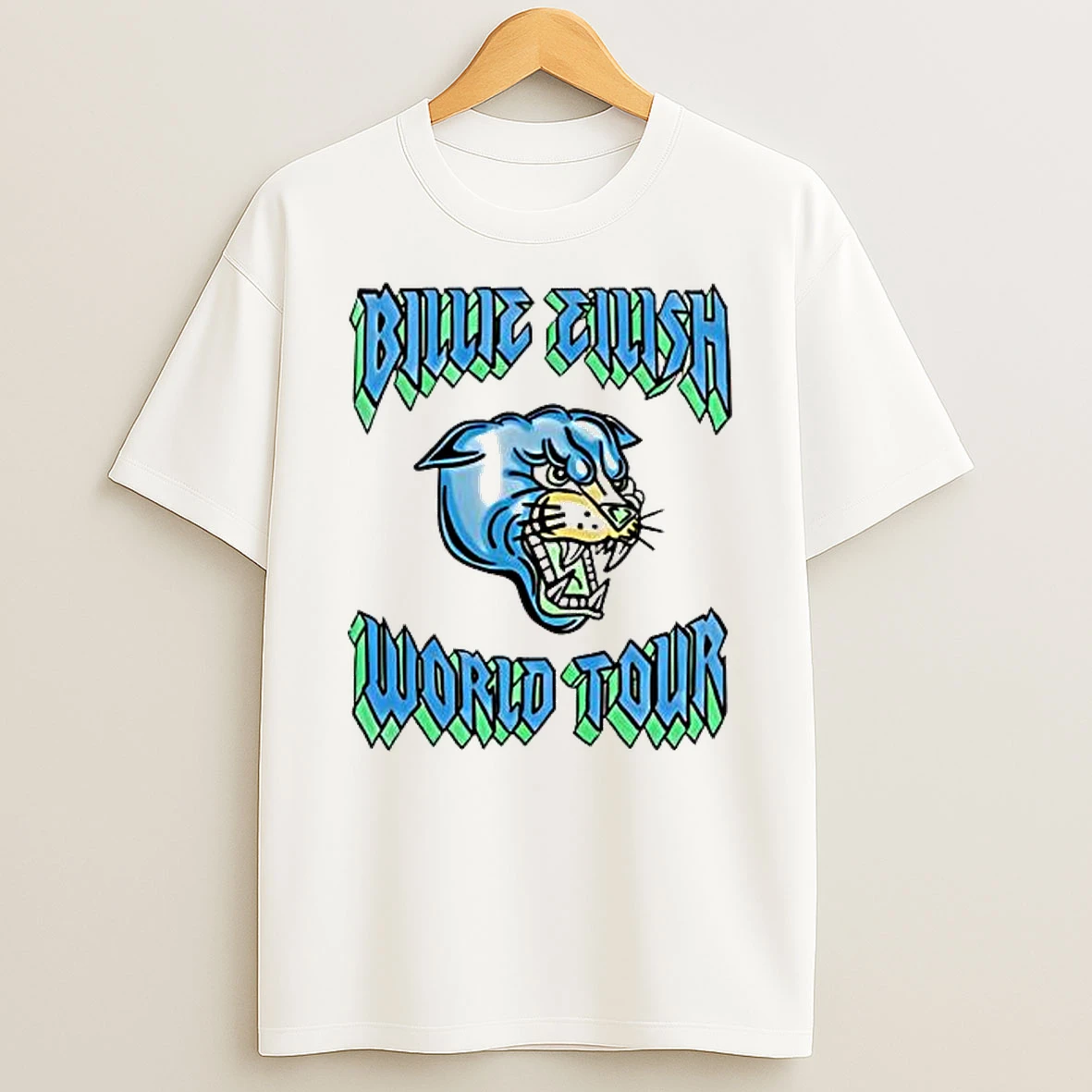 Billie Eilish Panther World Tour Shirts