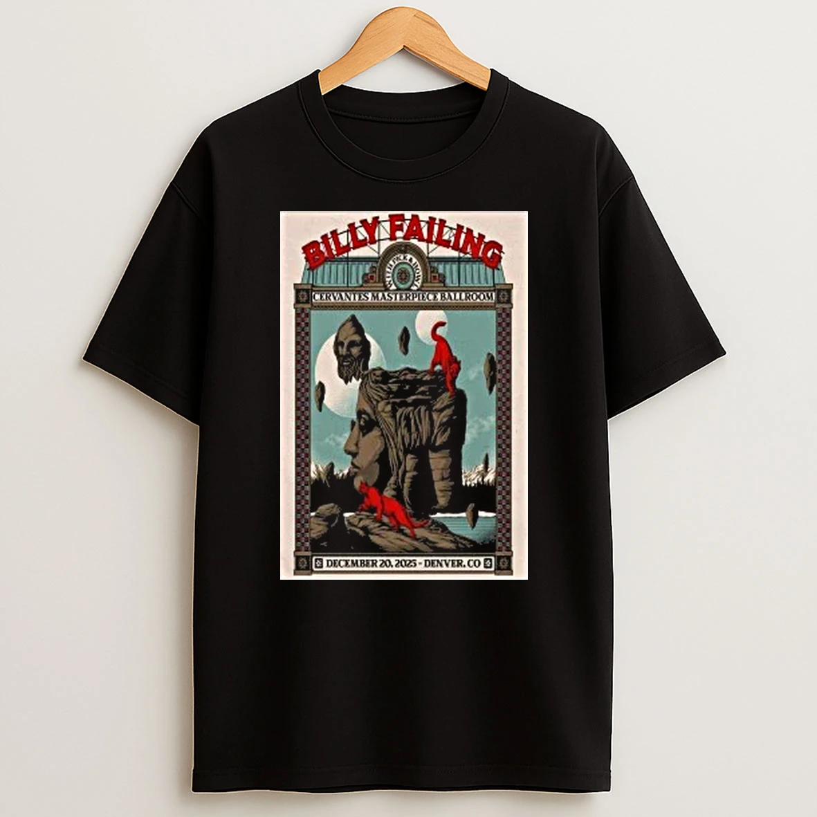 Billy Failing Dec 20 2025 Cervantes Masterpiece Ballroom In Denver Co Shirts