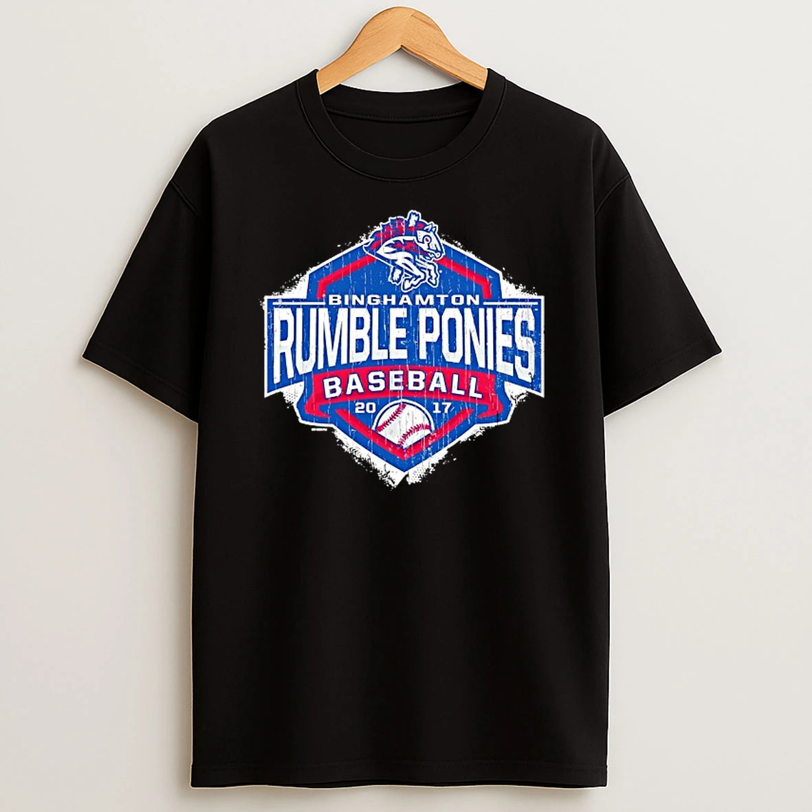 Binghamton Rumble Ponies Baseball 2017 Vintage Shirts