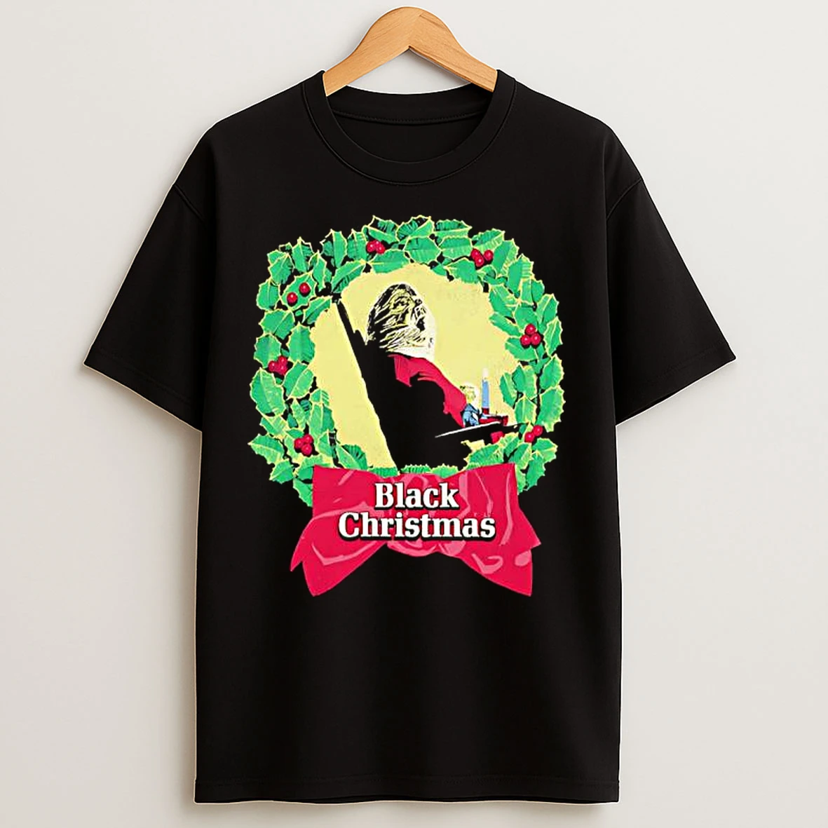 Black Chrismas Holiday Classic T Shirts