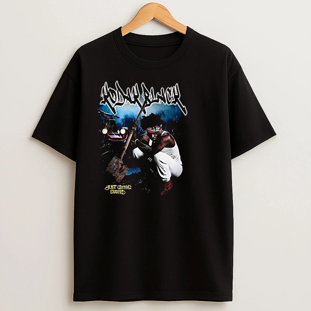 Black Just Getting Started 2025 T Shirts