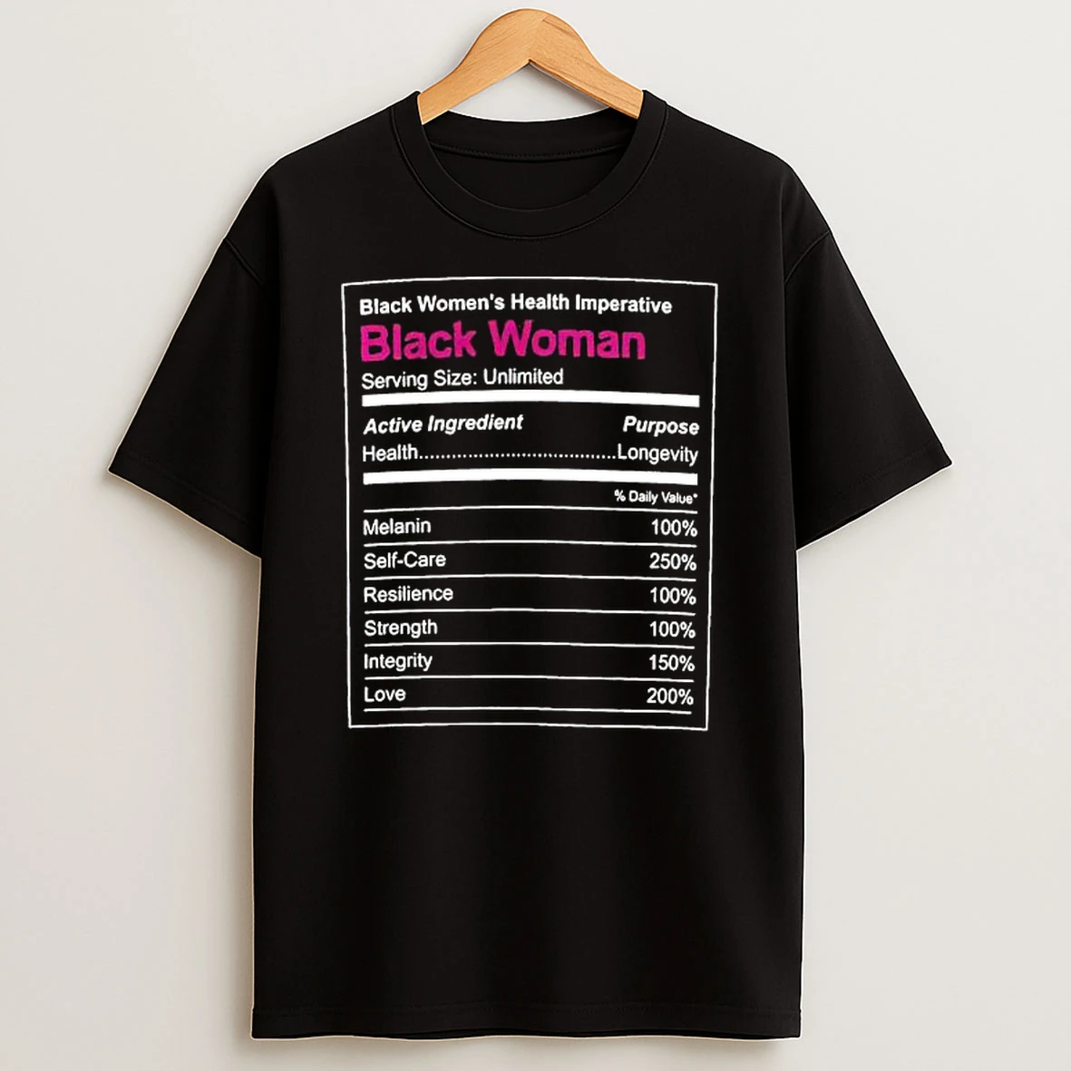 Black Woman Ingredients Shirts