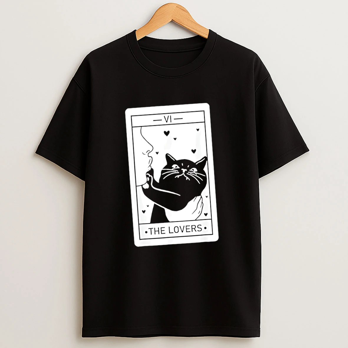 Black Cat The Lovers Card Shirts