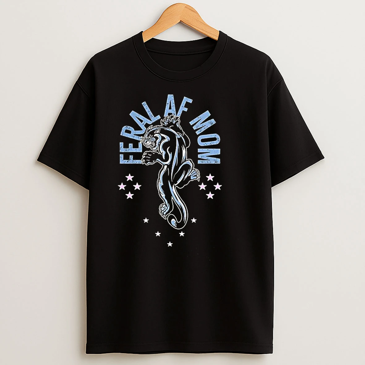 Black Panther Feral Af Mom T Shirts