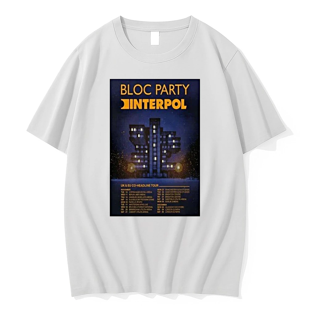 Bloc Party Interpol Tour Nov 2026 Shirts