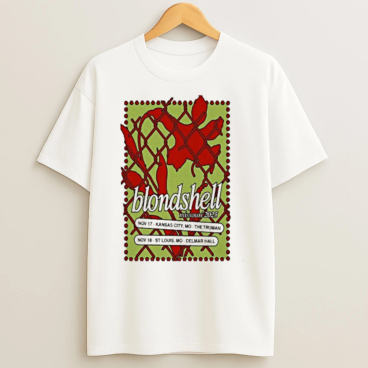Blondshell Nov 17 2005 The Truman Kansas City Missouri Tour Shirts