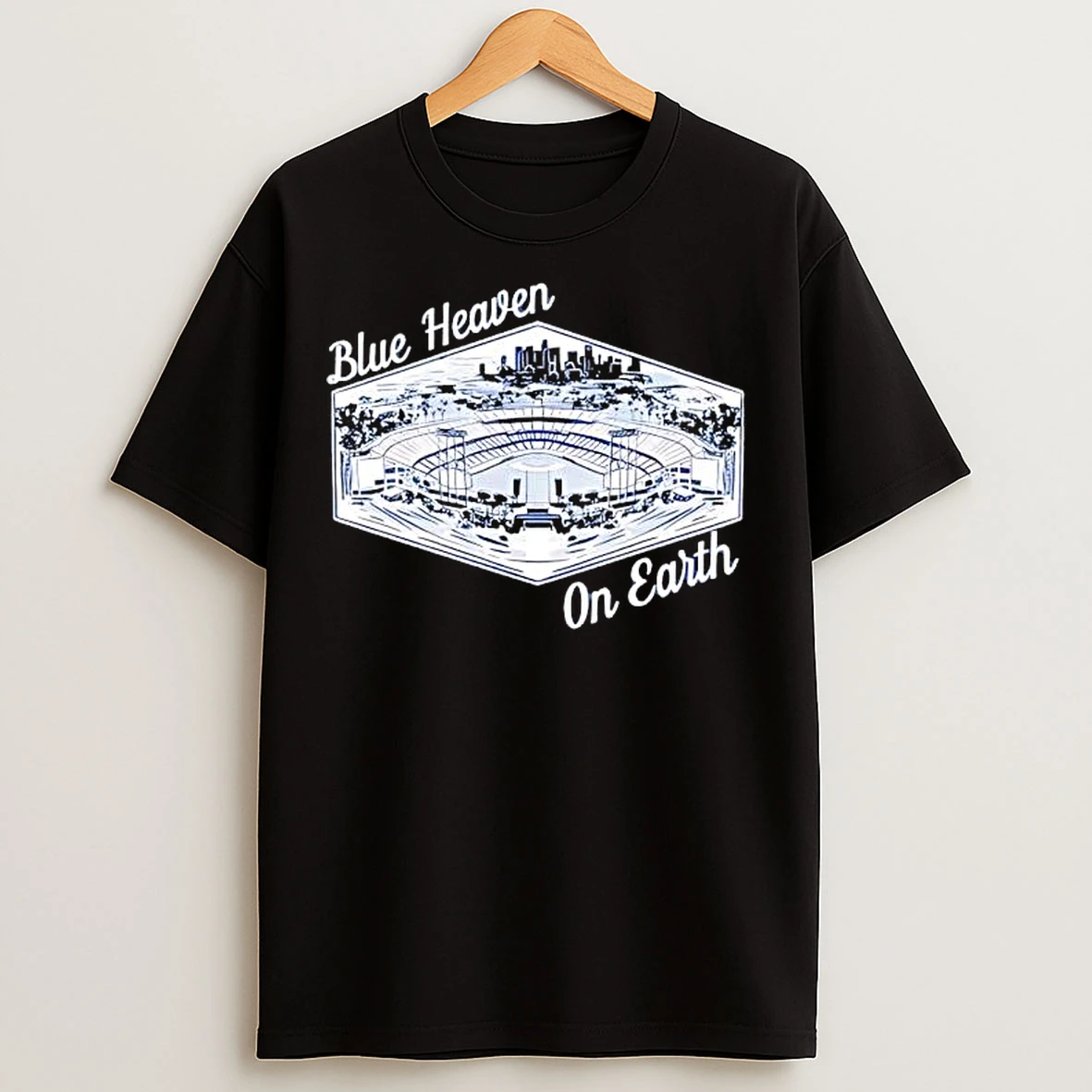 Blue Heaven On Earth Los Angeles Dodgers Stadium T Shirts
