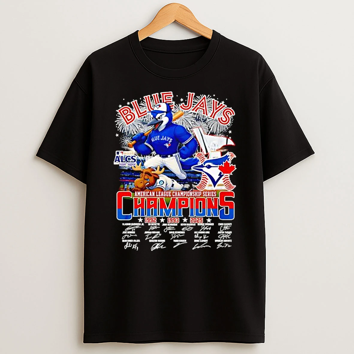 Blue Jays 2025 American League Championship Series Signatures Alcs Mlb Mascot Logo Shirts