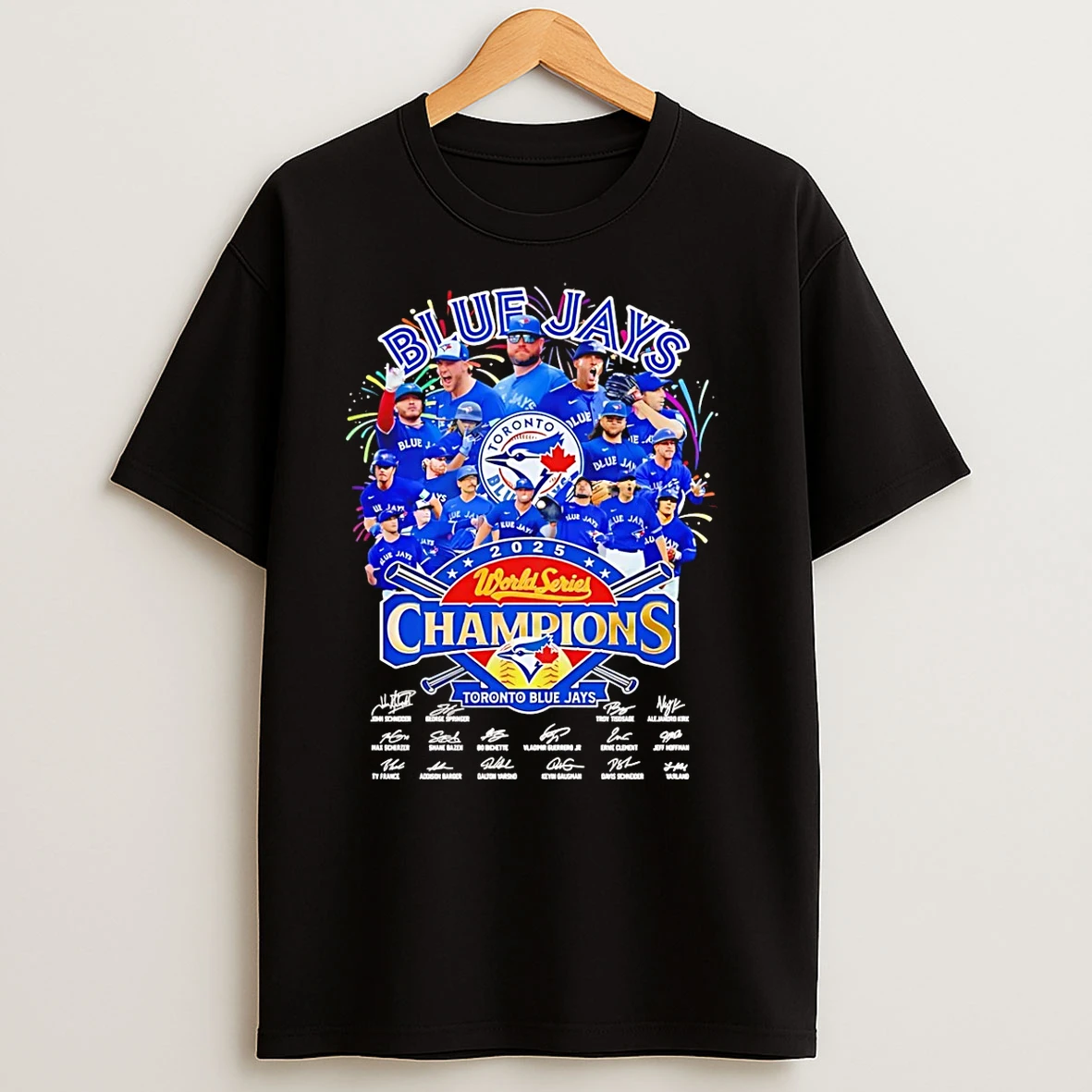 Blue Jays 2025 World Series Champions Signatures T Shirts