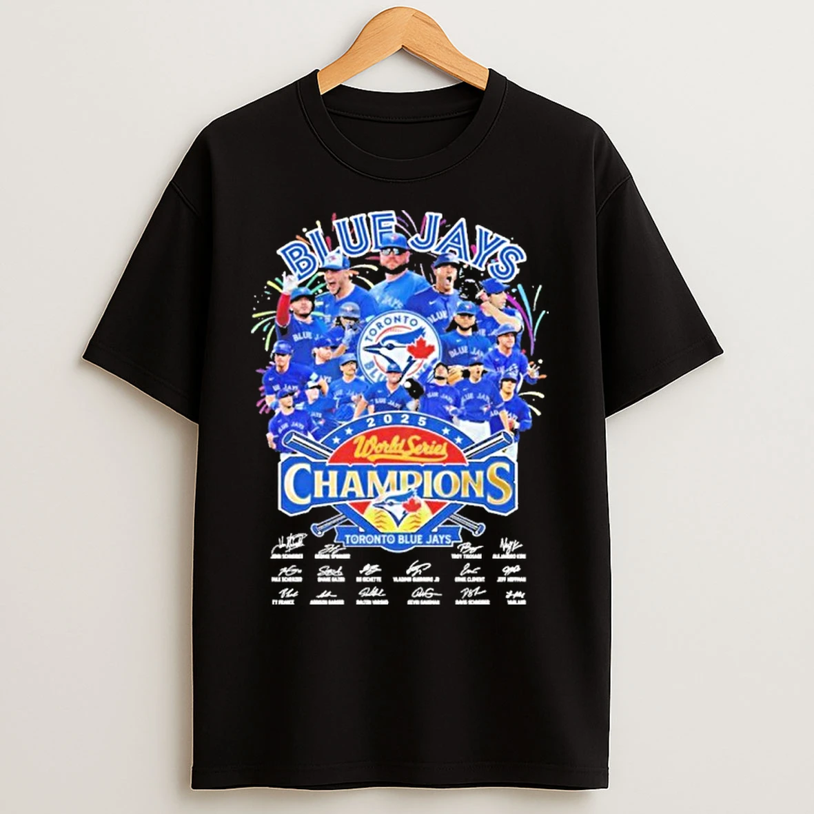 Blue Jays Team Player Toronto Blue Jays World Series Champions Signature T Shirts