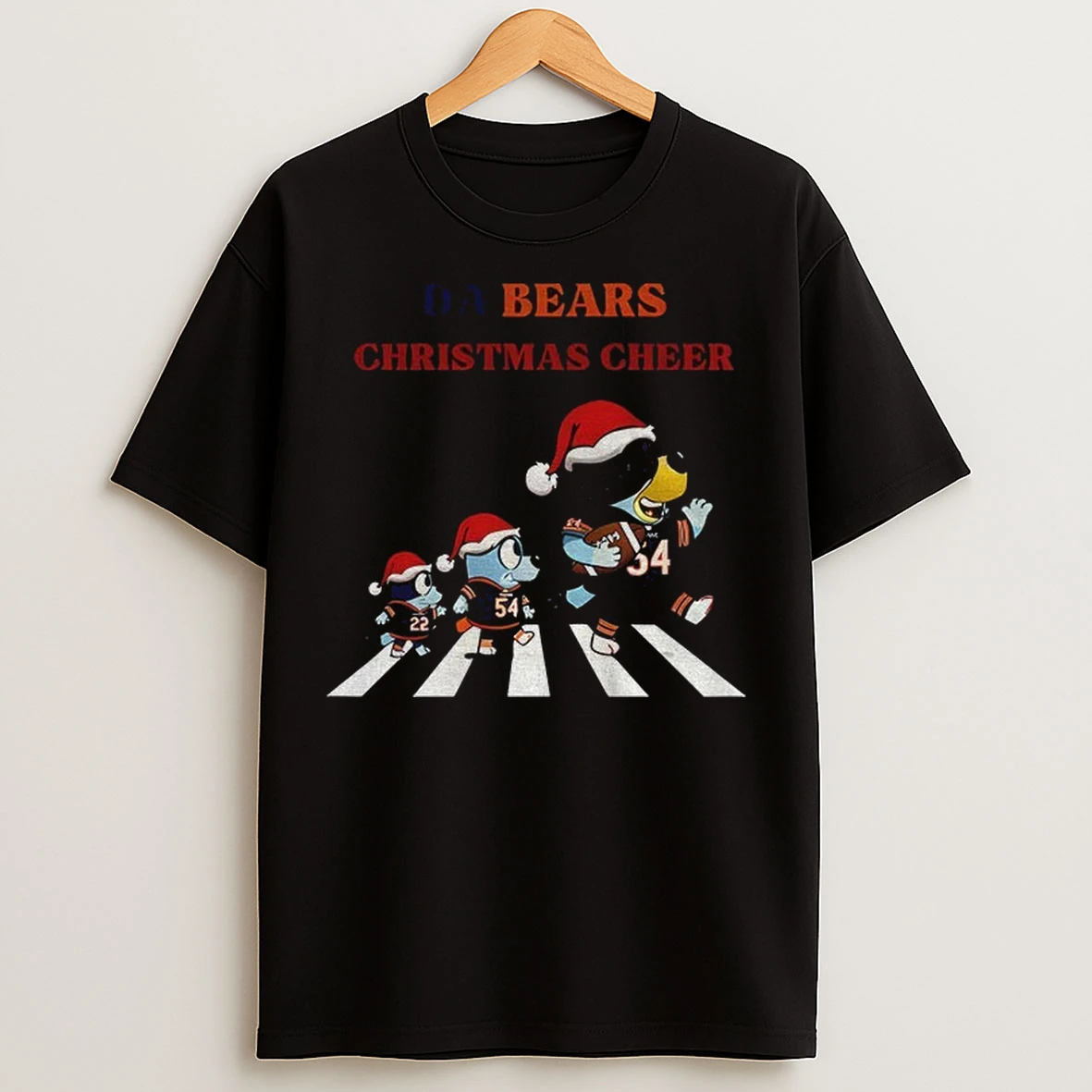 Bluey Chicago Bears Nfl Da Bears Abbey Road Fly Eagles Fly Christmas Cheer T Shirts