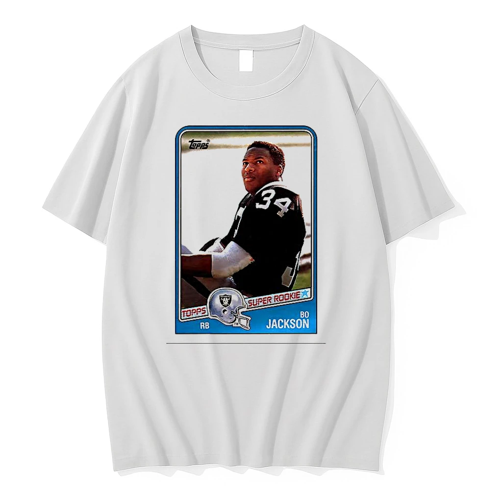 Bo Jackson Las Vegas Raiders Football Trading Card Shirts