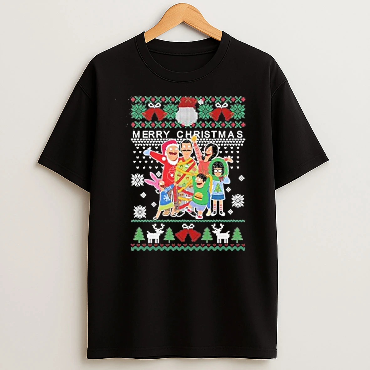 Bobs Burgers Family Merry Christmas T Shirts