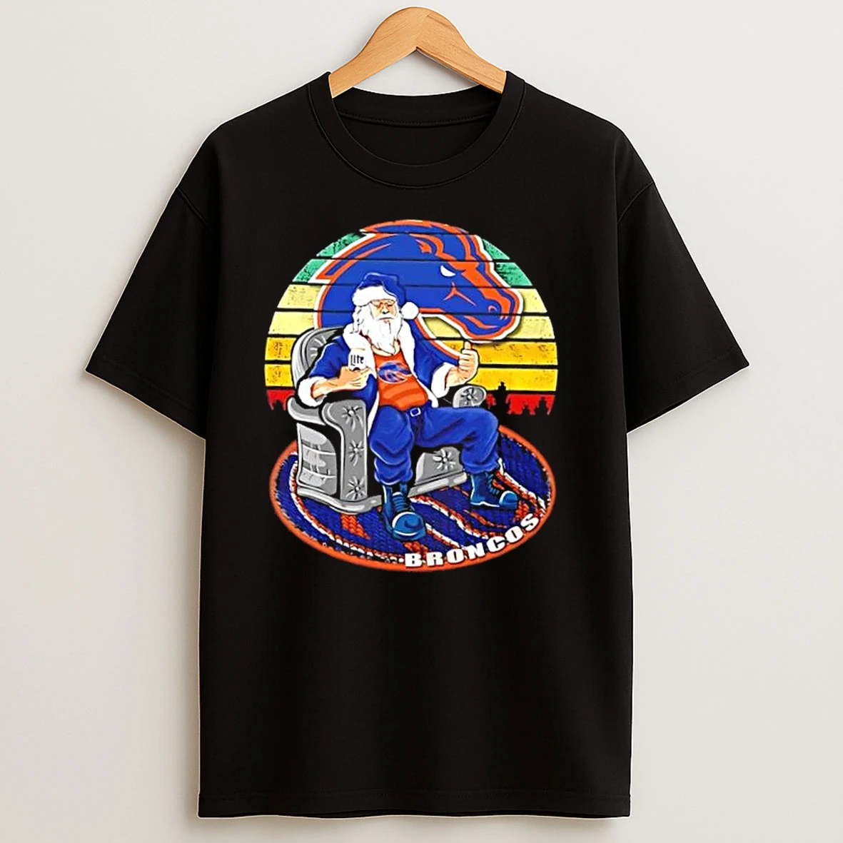 Boise State Broncos X Santa Claus Christmas Vintage T Shirts