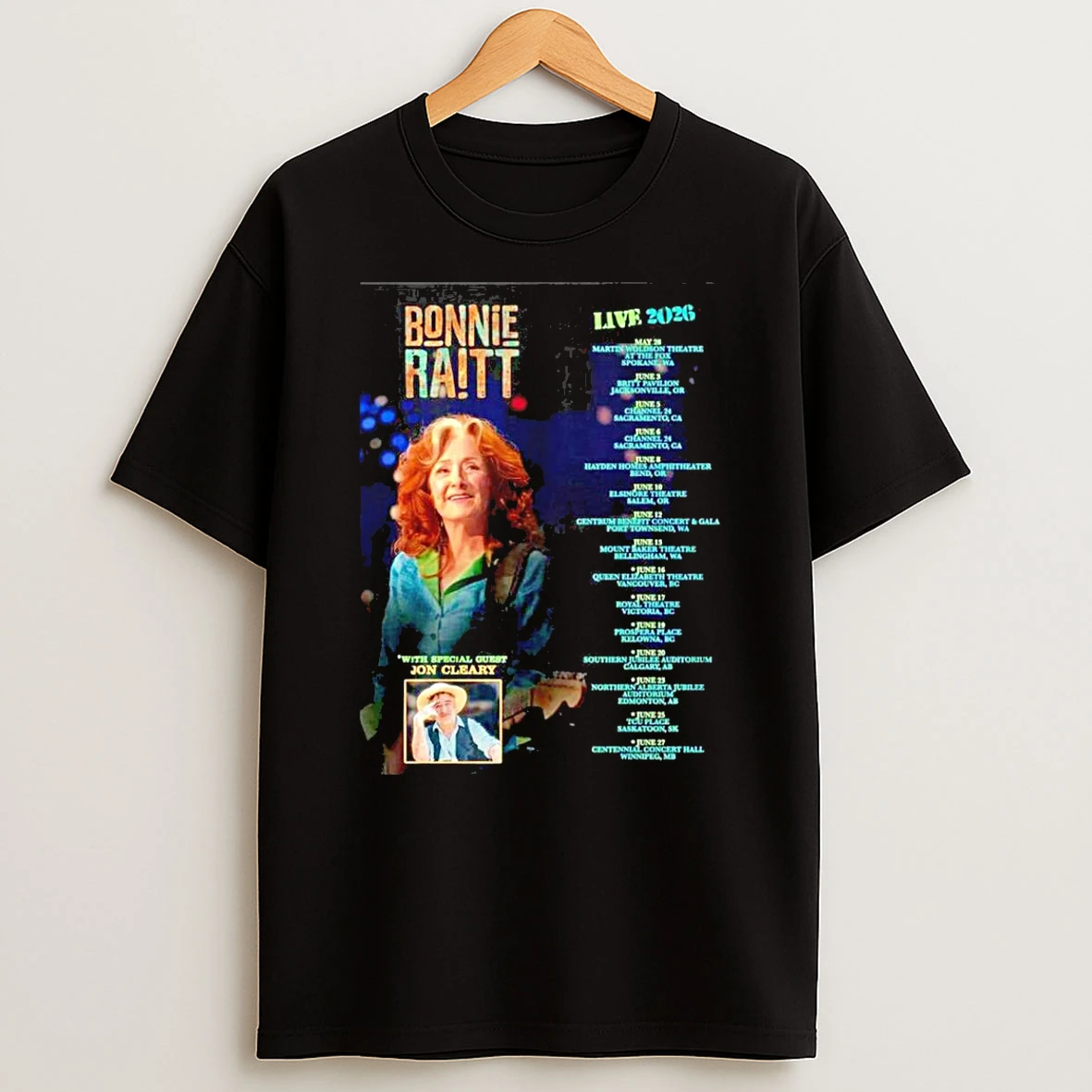 Bonnie Raitt Live 2026 Tour Shirts