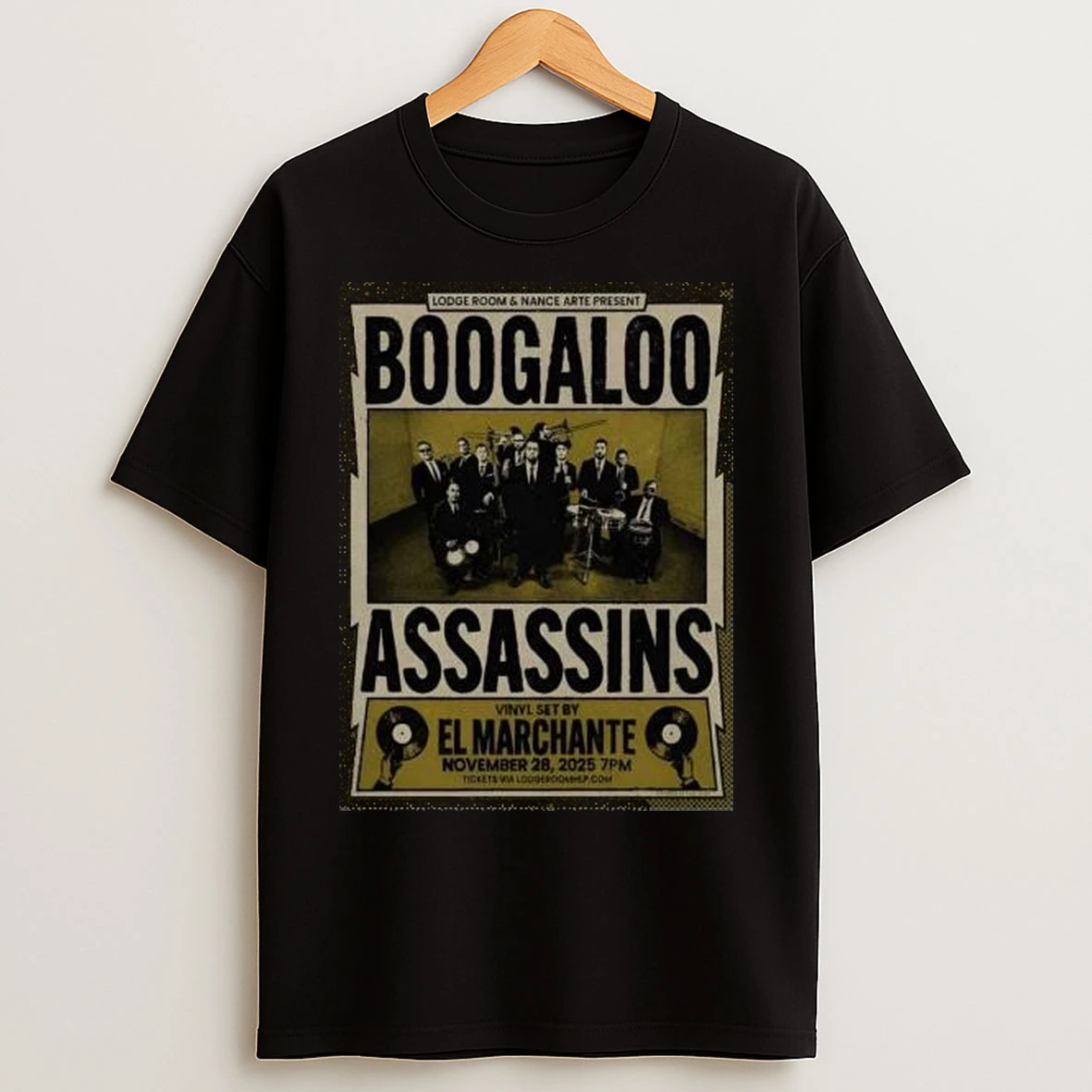 Boogaloo Assassins Los Angeles November 28 2025 Circle Black T Shirts
