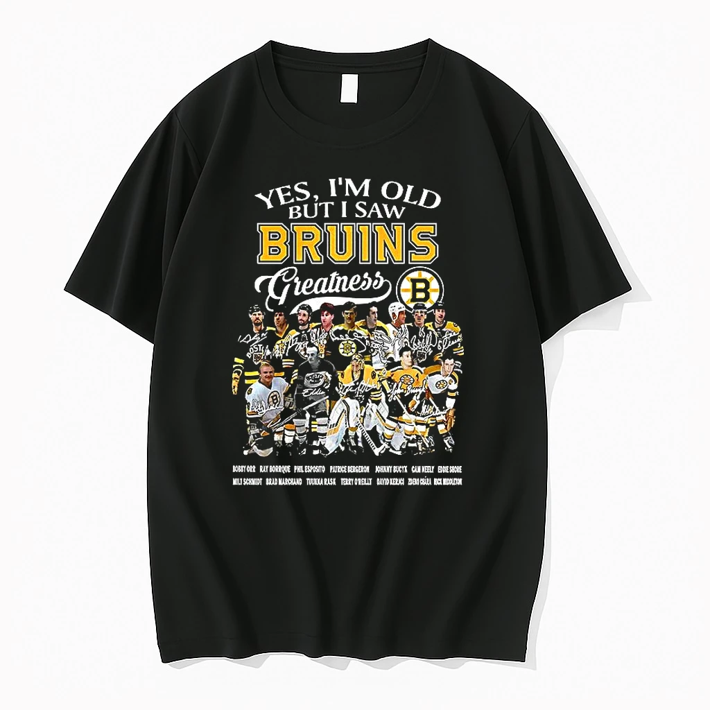 Boston Bruin Yes Im Old But I Saw Bruin Greatness Hockey Player Signature Shirts