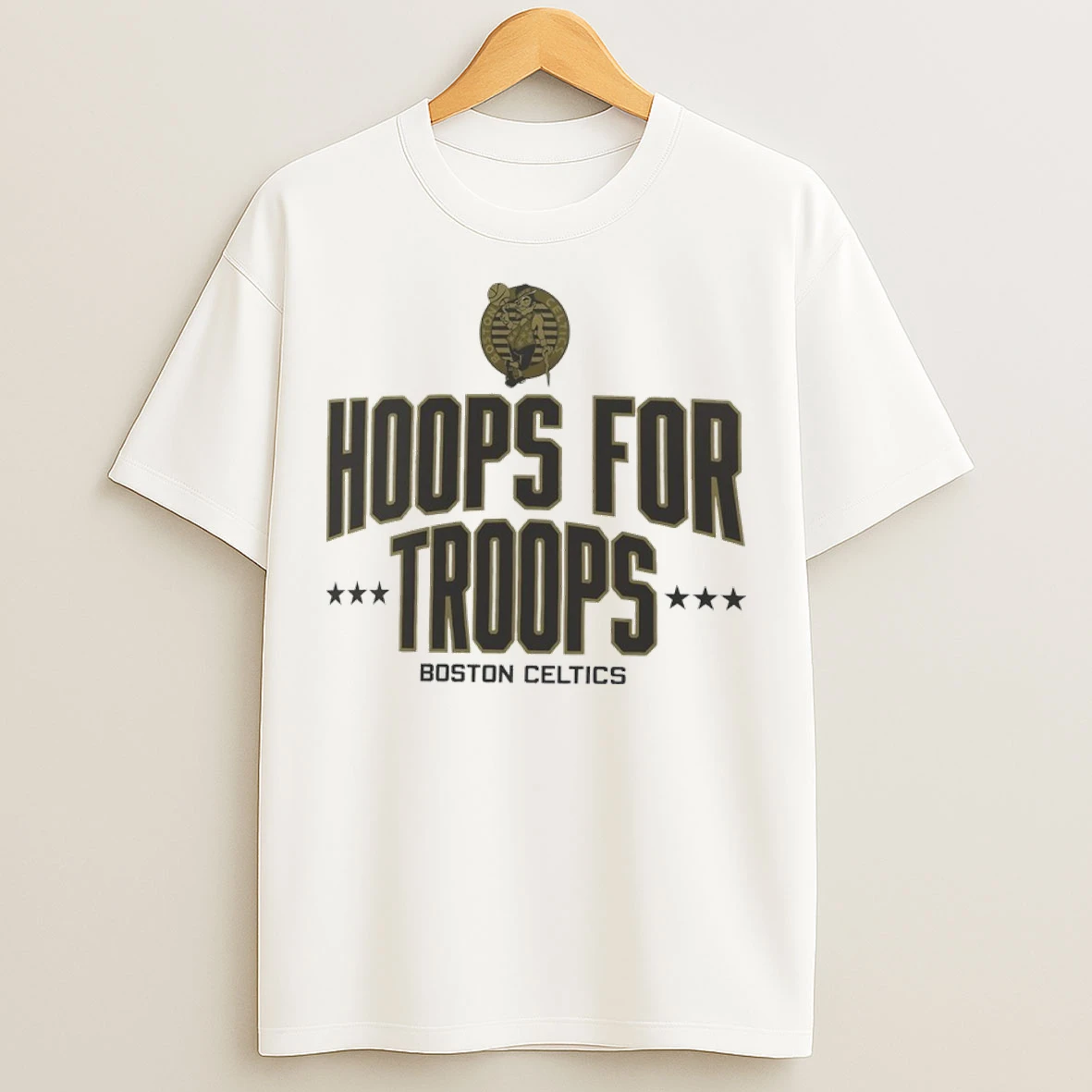 Boston Celtics Hoops For Troops T Shirts