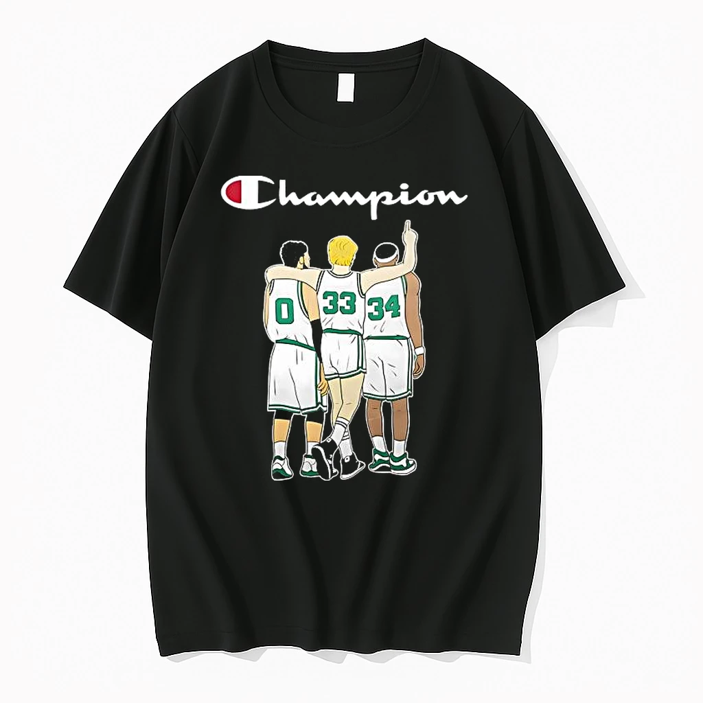 Boston Celtics Jayson Tatum Larry Bird And Paul Pierce Champions Shirts