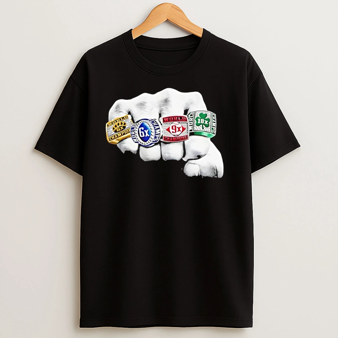 Boston Sports Championship Rings T Shirts