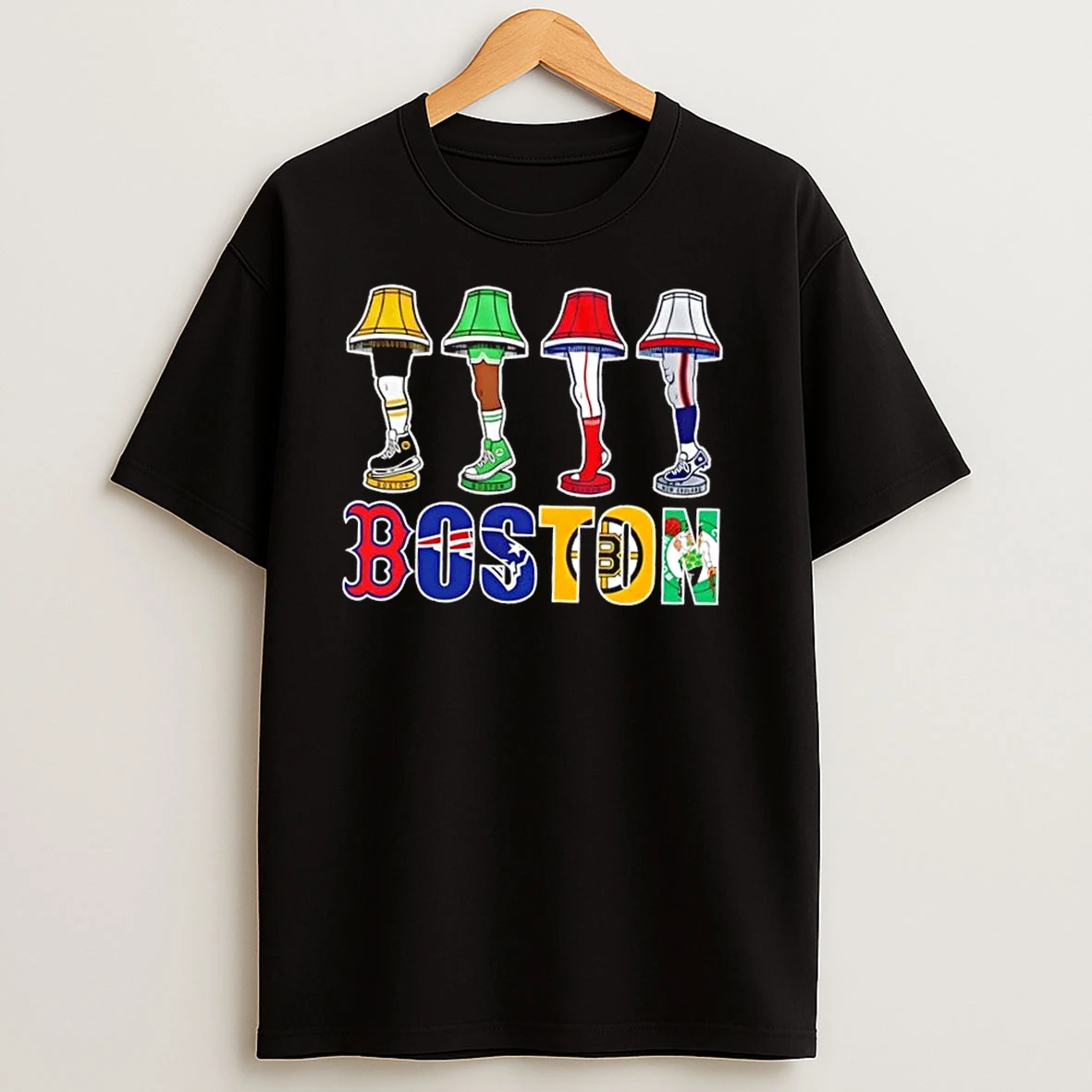 Boston Sports Holiday Leg Lamp T Shirts